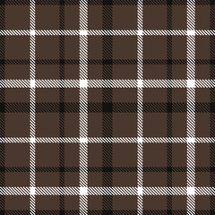 Deep dark grey and Cool almost black Seamless Tartan Textile Design