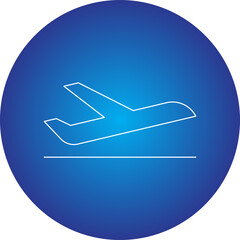 Flight single vector illustration icon