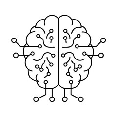 Artificial Intelligence Brain Network System Digital Technology Concept