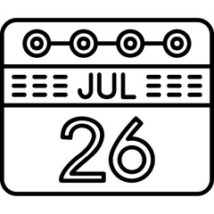 July 26 Icon