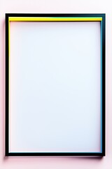 Obraz premium Modern CMYK frame with clean, minimalistic structure and vivid lines
