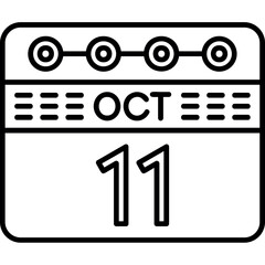 October 11 Icon