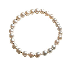 Obraz premium String of Pearls isolated on white background
