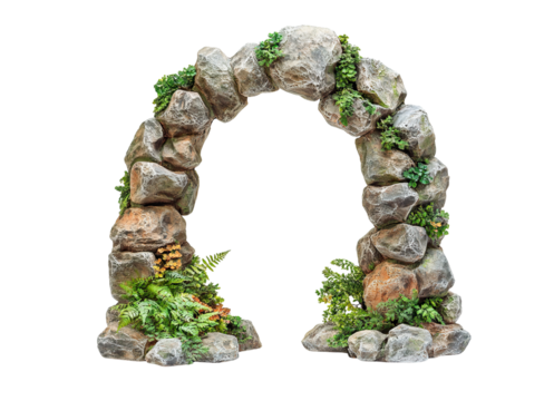 Woodland arch of stones