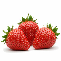 strawberry isolated on white background