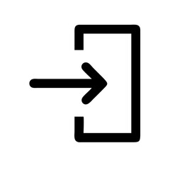 enter  vector flat icon