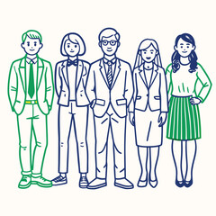 "Silhouettes of People in Various Poses &ndash; Walking, Standing, Talking, Urban Crowd, Vector Illustration"