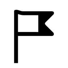 Fototapeta premium flag glyph vector flat icon
