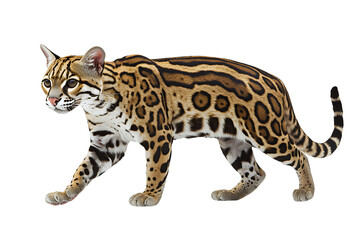 Obraz premium a picture of a leopard running on a transparent background, PNG image, PNG file, Generative art.