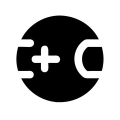 football glyph  vector flat icon