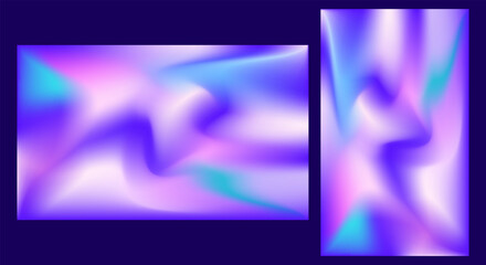 Fototapeta premium Holographic Fluid Mesh Gradient Background wallpaper