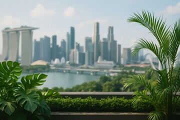 Cities Blend Nature With Urban Landscapes in Singapore Harbor View