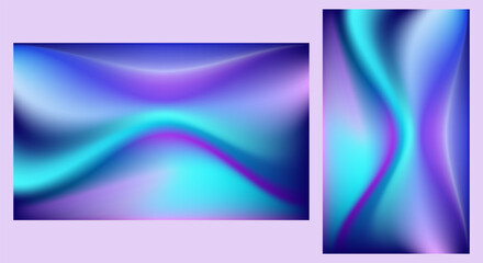 Fototapeta premium Abstract Wave Gradient Background Wallpaper For Mobile and Website