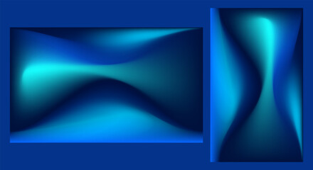 Fototapeta premium Abstract blue gradient background Wallpaper