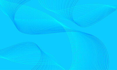 Abstract Gradient Blue Wave Background Wallpaper