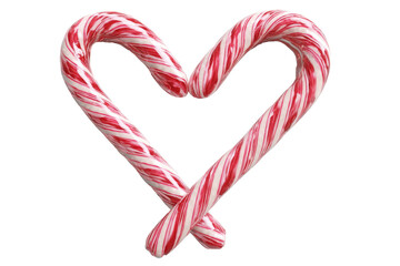 Candy Canes Shaped into a Heart