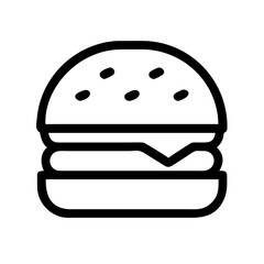 hamburger  vector flat icon