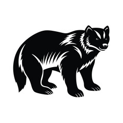 wolverine silhouette vector