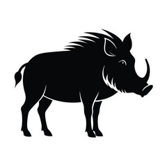 warthog silhouette vector