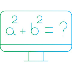 Formula II single vector illustration icon