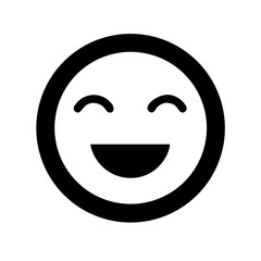 Fototapeta premium happy vector flat icon