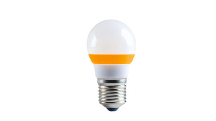 a light bulb shaped like a white egg on a transparent background, PNG image, PNG file, Generative art.
