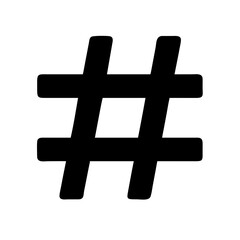 hastag  vector flat icon