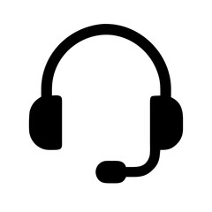 headset  vector flat icon