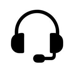headset  vector flat icon