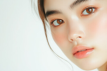 Close-up portrait of a young woman.