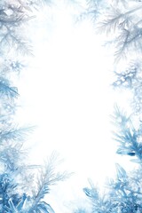 Frozen flake frame with clean, festive space for modern layouts