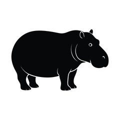 hippopotamus vector illustration
