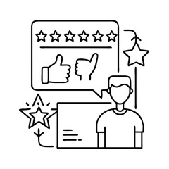 product review icon, product review vector illustration-simple illustration of product review, perfect for product review logos and icons