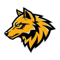 Wolf Vector Illustration – Wild Animal Silhouette in Modern Style