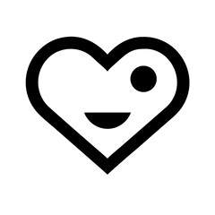 heart  vector flat icon