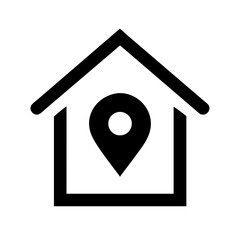 home location alt  vector flat icon