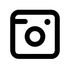 instagram free interface icon glyph  vector flat icon