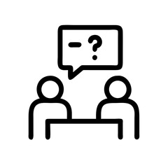 interrogation  vector flat icon