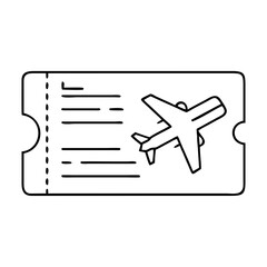 plane ticket icon, plane ticket vector illustration-simple illustration of plane ticket, perfect for plane ticket logos and icons