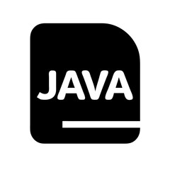 java glyph  vector flat icon