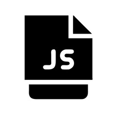 js glyph  vector flat icon