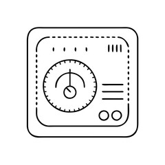 thermostat icon, thermostat vector illustration-simple illustration of thermostat, perfect for thermostat logos and icons