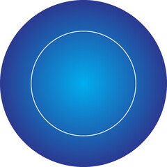 Circle single vector illustration icon