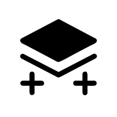 layer plus  vector flat icon