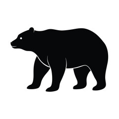 silhouette of a bear