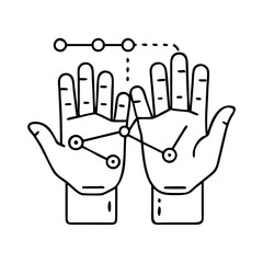 virtual hands icon, virtual hands vector illustration-simple illustration of virtual hands, perfect for virtual hands logos and icons