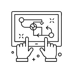 interactive game icon, interactive game vector illustration-simple illustration of interactive game, perfect for interactive game logos and icons