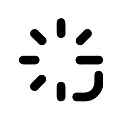 loading  vector flat icon