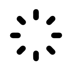 loading glyph  vector flat icon