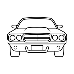 muscle car icon, muscle car vector illustration-simple illustration of muscle car, perfect for muscle car logos and icons